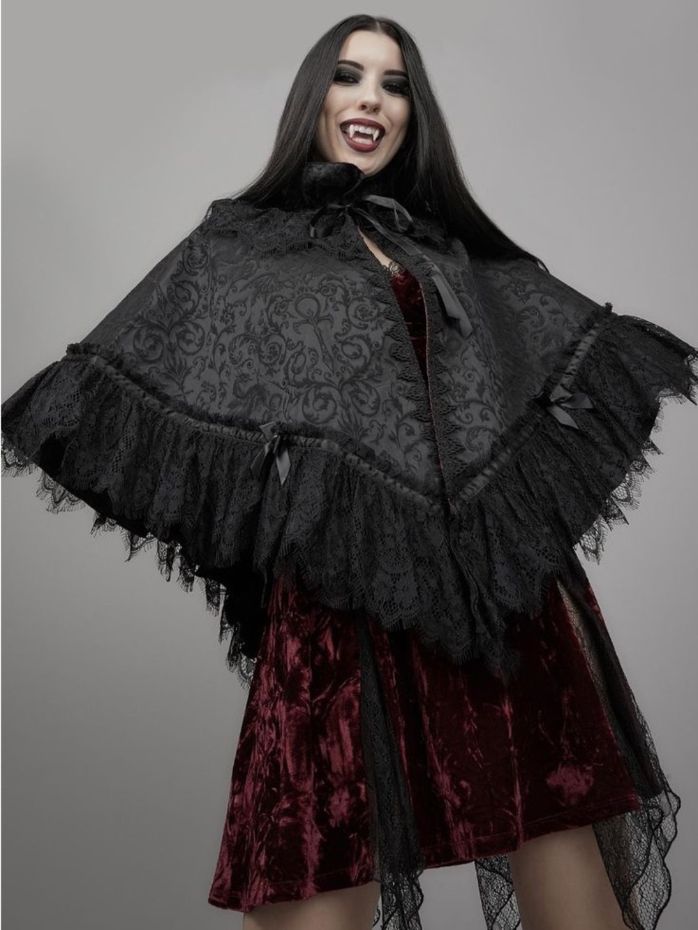 Widow Dolls Kill ‘Dark Bidding’ Brocade Cape